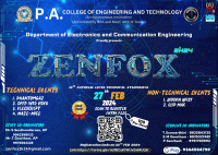 ZENFOX 2k24 ECE Technical Symposium Poster